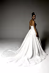 Alix Kristal İşlemeli Straplez Prenses Gelinlik - Mediha Cambaz Bridal