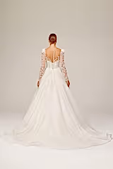Catherine Dantel Dekolteli A Kesim Gelinlik - Mediha Cambaz Bridal
