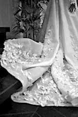 Flamenco Üç Boyut Çiçekli Portatif Uzun Kollu A Kesim Gelinlik - Mediha Cambaz Bridal