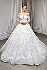 Gia Madonna Yaka Dantel Prenses Model Gelinlik - Mediha Cambaz Bridal