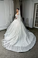 Gia Madonna Yaka Dantel Prenses Model Gelinlik - Mediha Cambaz Bridal