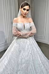 Gia Madonna Yaka Dantel Prenses Model Gelinlik - Mediha Cambaz Bridal