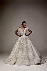 Wendy Yaprak Güpürlü Prenses Model Gelinlik - Mediha Cambaz Bridal